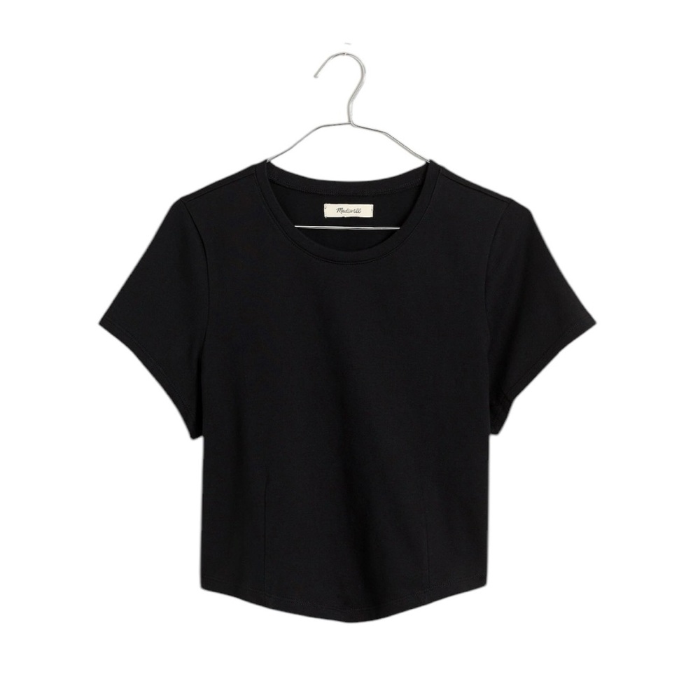 Madewell Heavyweight Jersey Crewneck Tee in True Black